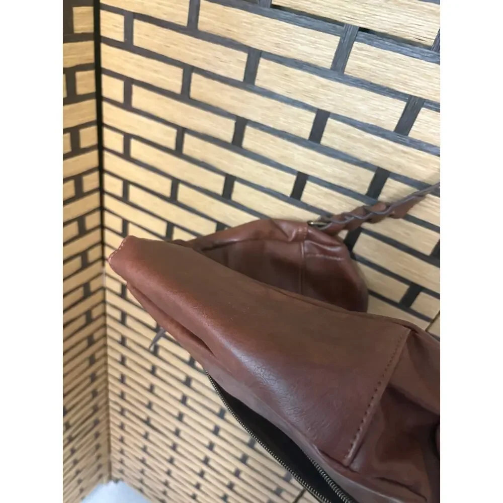 Brown Woven Crossbody Purse - Picture 5 of 7